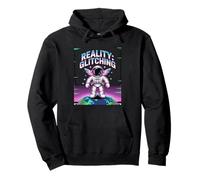 REALITY GLITCHING Existential Retro Space Person Pullover Hoodie