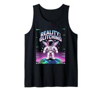 Reality GLITCHING Existential Retro Space Person Tank Top
