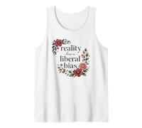 Reality Has a Liberal Bias Floral Political Activist Tank Top
