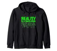 REALITY IS A SIMULATION Zip Hoodie