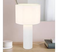 Reality Leuchten Blair table lamp, height 51 cm, white, E27, ceramic