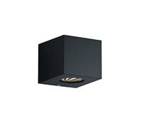 Reality Leuchten Cordoba R28222632 Outdoor Wall Light Plastic Black Matt Includes 2X 2 Watt LEDs Up and Down Lighting with Stencils