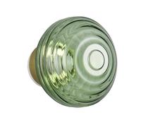 Reality Leuchten Earl R27771115 LED Battery-Powered Wall Light Metal Brass Matte Glass Green with 1.5 Watt LED 4-Way Touch