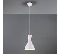 Reality Leuchten Enzo pendant light, one-bulb, Ø 20 cm, white