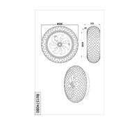 Reality Leuchten Fan with light Bidar, black/gold, DC, quiet, remote control