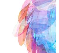 Reality Leuchten Hanging light Clover in rainbow colours