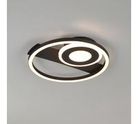 Reality Leuchten Horus LED ceiling light, black, 2500 lm, 3000 K, metal