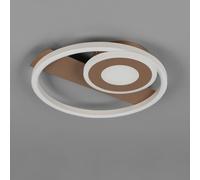 Reality Leuchten Horus LED ceiling light, coffee, 2500 lm, 3000 K, metal