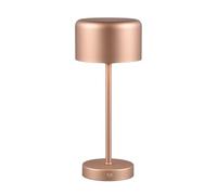 Reality Leuchten Jeff R59151165 Cordless LED Table Lamp, Coffee Metal, 1.5 Watt LED, 4X Touch