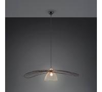 Reality Leuchten Lauris pendant light, matt black, Ø 100 cm, metal, E27