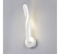 Reality Leuchten LED wall light Ginko, matt white, metal, height 45.5 cm