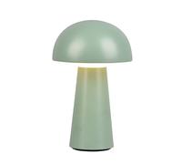 Reality Leuchten Lennon LED table lamp IP44 battery touch dim green