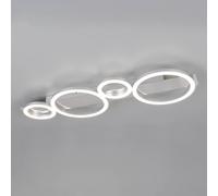 Reality Leuchten Lumos LED ceiling light, chrome, 4,000 K, metal, length 72 cm