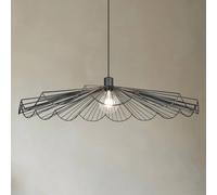 Reality Leuchten Margarita pendant light, Ø 80 cm, black, E27, metal