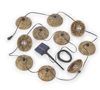 Reality Leuchten Mood R74761932 LED Hybrid Solar Outdoor Fairy Lights Plastic Black Shade Plastic Brown Includes 10x 0.5 Watt LED Remote Control Length 5.7 m