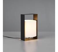 Reality Leuchten Pail table lamp, matt black, metal, height 27 cm
