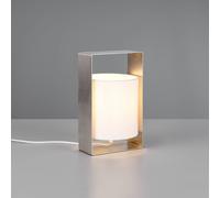 Reality Leuchten Pail table lamp, matt nickel, metal, height 27 cm
