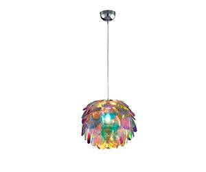 Reality Leuchten R30401069 Clover to E Pendant Light, Acrylic, E27, Chrome, 40 x 40 x 150 cm