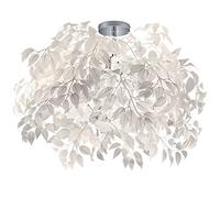 Ceiling Light Silver Leavy 3 Chrome White Leaves Dia.700mm Trio R60463001