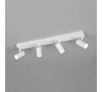 Reality Leuchten Taryn spotlight, matt white, length 62 cm, 4-bulb, mini GU10