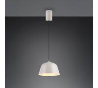 Reality Leuchten Tova pendant light, light grey, Ø 30 cm, metal, E27