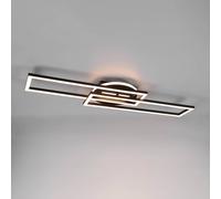 Reality Leuchten Twister LED ceiling lamp, rotatable, remote, black