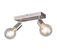 Reality Leuchten Vannes R80182007 Spotlight Bar Metal Matt Nickel Exclusive 2X E27