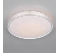 Reality Leuchten Varda LED ceiling light, white, Ø 39 cm, remote control