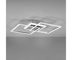 Reality Leuchten Venida LED ceiling light, square, chrome