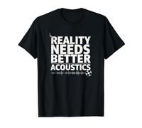 Reality Needs Better Acoustics Value Graphic T-Shirt, Men, Black, XL