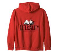 Reality Written Wrong Glitch Book Horror Zip Hoodie
