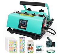 Realkant Tumbler Heat Press Machine, 110V Tumbler Press for 20OZ 30OZ Sublimation Skinny Straight Tumblers Glass Jar & 11-15OZ Mugs, Mug Tumbler Press with 20pcs Paper Heat Tape Gloves As Gift