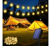 Realky Solar Garden Lights, 30LED Garden Solar Lights 8 Mode IP65 Waterproof 8.1M Solar String Lights Outdoor Garden for Terrace, Party, Balcony, Gazebo(Warm White+Memory Function)