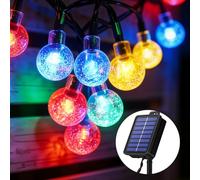 Realky Solar Garden Lights, 30LED Garden Solar Lights 8 Mode IP65 Waterproof 8.1M Solar String Lights Outdoor Garden for Terrace, Party, Balcony, Gazebo(Multicolor+Memory Function)