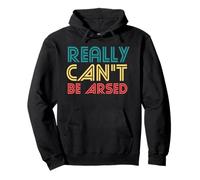 Really can't be arsed funny lazy retro womens gym workout Pullover Hoodie