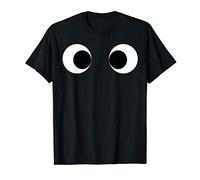 Really Creepy Scary Side Eyes Eyeballs Race Running Monster T-Shirt
