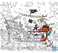 Really Giant Posters Pirate Ship Colouring Poster - Giant Size: 100 x 70cm
