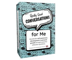 Really Good Conversations for Me - Journaling prompts for self reflection, self development, mindfulness meditation, for individuals, UK Made