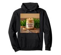 Really Like Almond Butter Snack Protein Vegan Vegetarian Pullover Hoodie