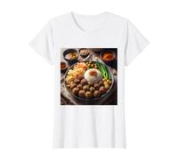 Really Like Bakso Indonesian Food Meatball Noodle Surimi Value Graphic T-Shirt, Women, White, S