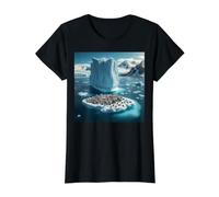 Really Like Beautiful Iceberg Ice Berg Value Graphic T-Shirt, Women, Black, M
