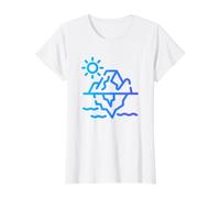Really Like Beautiful Iceberg Ice Berg Value Graphic T-Shirt, Women, White, S