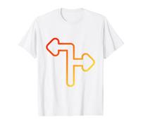 Really Like Bifurcation Decision Choice Value Graphic T-Shirt, Men, White, S