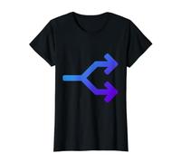 Really Like Bifurcation Decision Choice Value Graphic T-Shirt, Women, Black, M