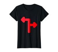 Really Like Bifurcation Decision Choice Value Graphic T-Shirt, Women, Black, XL