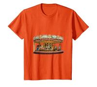 Really Like Carousels Carousel Carnival Amusement Park T-Shirt, Youth, Orange, 4T