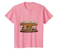 Really Like Carousels Carousel Carnival Amusement Park T-Shirt, Youth, Pink, 4T