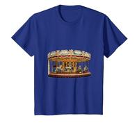 Really Like Carousels Carousel Carnival Amusement Park T-Shirt, Youth, Royal Blue, 4T