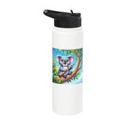 Really Like Didgeridoo - Aboriginal Indigenous Koala Music Stainless Steel Insulated Water Bottle