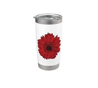 Really Like Gerbera Red Daisy Winter Flower Stainless Steel Insulated Tumbler